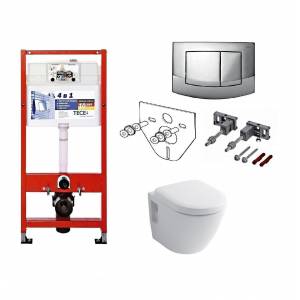 Комплект унитаз безободковый Toto NC и инсталляция TECE base kit 4в1CW762Y+VC100